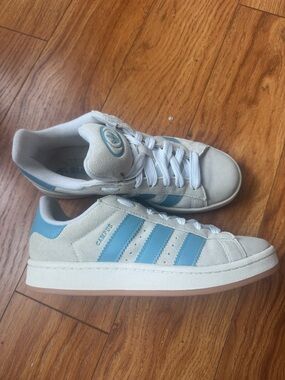 adidas Campus Sneakers in Sky Blue & White